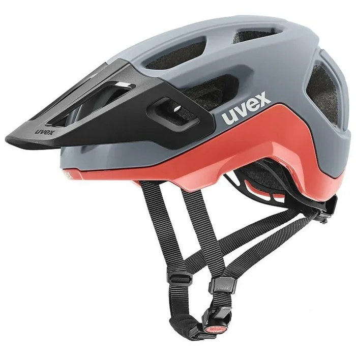 Uvex React MTB-Helm rhino-apricot peach matt 56-59 cm, 14 Belüftungen, 3D IAS, EN 1078, Unisex