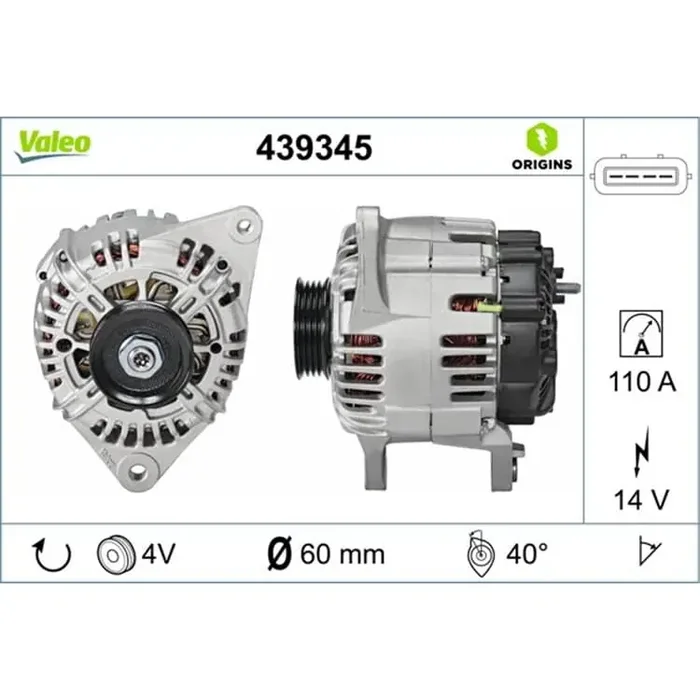 Valeo Lichtmaschine Hyndai Sonata Kia Sorento Mitsubishi Volvo V40 S40