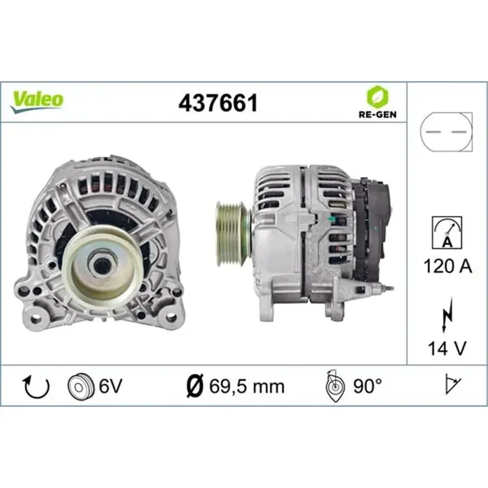 Valeo Lichtmaschine VW LT28-35 28-46 Transporter T4