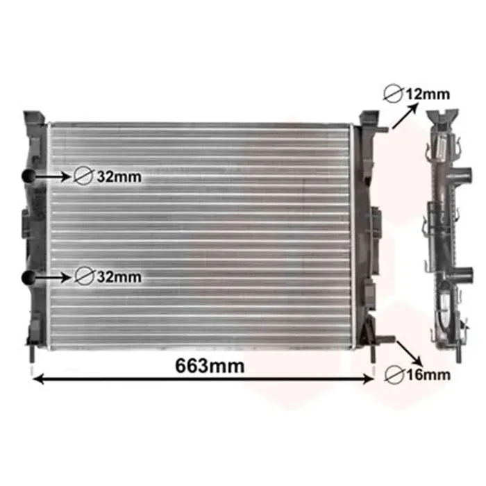 Van Wezel Wasserkühler Renault Megane II Scenic II Grand Scenic II