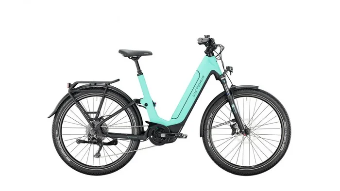 VICTORIA Elektro-Full Suspension „eParcours 12.8″ Mod. 22, Wave, 27,5“, macaron mint matt, 1×10-Gang SHIMANO „Deore“, 56cm