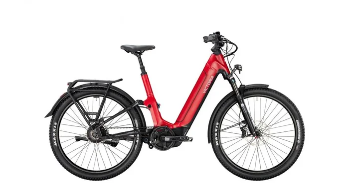 VICTORIA Elektro-Full Suspension „PARCOURS 5″ (#1), Wave, 27,5“, fuego red, enviolo HD, 46cm