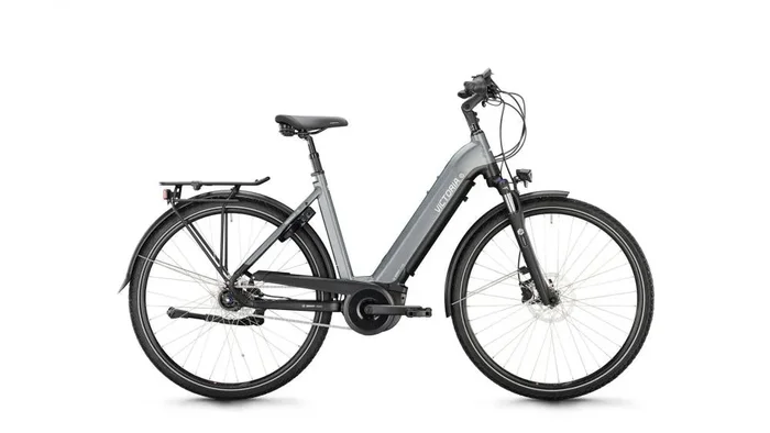 VICTORIA Elektro-Trekkingrad „TRESALO 11″ (#1), Wave, 28“, carbonite grey matt, 7-Gang SHIMANO „Nexus“ Leerlauf, 56cm