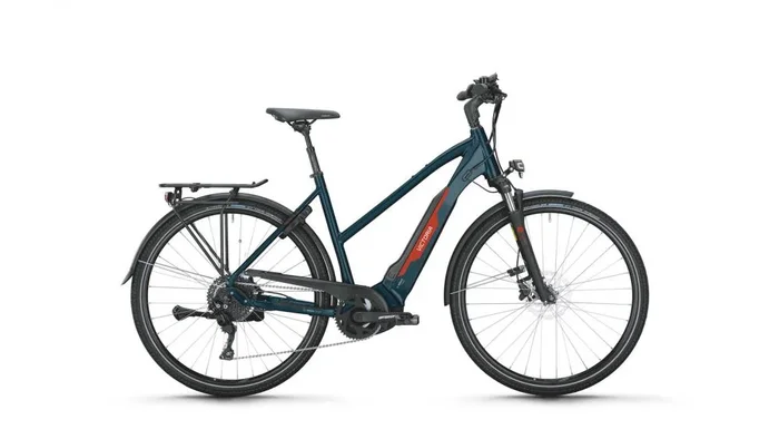 VICTORIA Elektro-Trekkingrad „Tresalo 6″ (#1), Trapez, 28“, dark night, 1×10 Shimano Cues, 48 cm / M