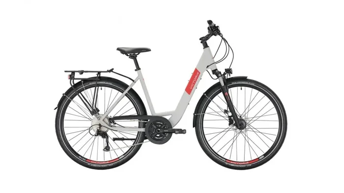 VICTORIA Trekkingrad „Trekking 4.7″ Mod. 22, Wave, 28“, supersonic silver matt / black, 2×9-Gang SHIMANO „Acera“, 51cmnnMit der komplett neuen 2×9 SHIMANO Schaltgruppe wird der Trekking-Bestseller nochmals deutlich aufgewertet und modernisiert. Geblieben