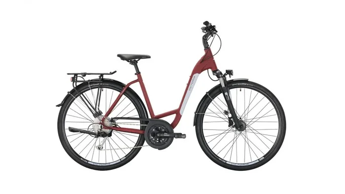 VICTORIA Trekkingrad „Trekking 6.7″ Mod. 22, Wave, 28“, wine red matt, 3×9-Gang SHIMANO „Alivio“, 56cmnnDas Trekking 6.7 basiert auf dem Vorjahresmodell, neue Farben sowie das neue Design sorgen jedoch für frischen Wind.