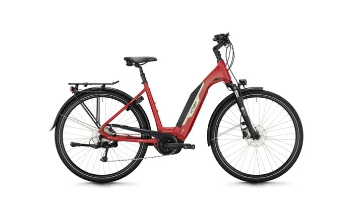 Victoria Tresalo 2 2023 Trekking-E-Bike Bosch (500 Wh) Wave für Damen 28″/51 cm/M magma red matt