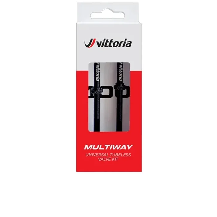 Vittoria Multiway Tubeless Ventil 40mm schwarz Alu SV 2er Set