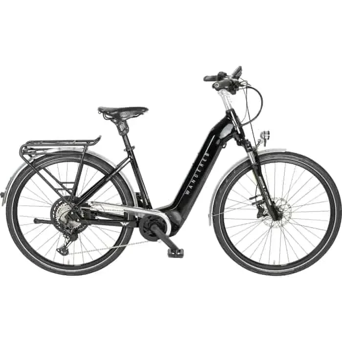 Wanderer E-Tourer I-12 E-Bike Trekkingrad Tiefeinsteiger 28″ schwarz 45 cm
