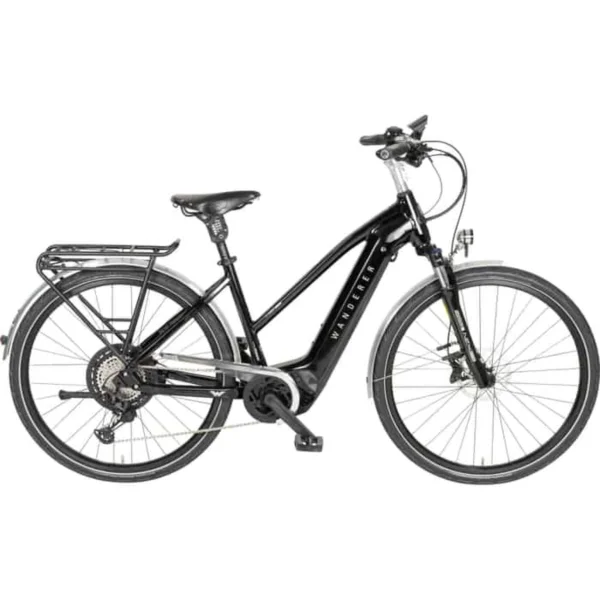 Wanderer E-Tourer I-12 E-Bike Trekkingrad Trapez 28″ schwarz