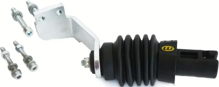 Weber Kupplung EP – Anhängerkupplung für Fahrräder mit Pletscher Hinterbauständer 18 mm, geeignet für Kinder- und Lastenanhänger bis 80 kg, kompatibel mit Pedelecs bis 25 km/h, schwarz-silber