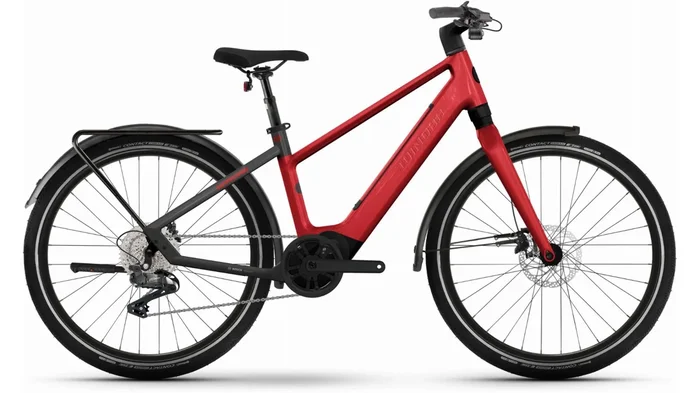 Winora iRide Pure X10 400 Wh E-Bike Diamant 27,5″ chrystal red/black – gloss