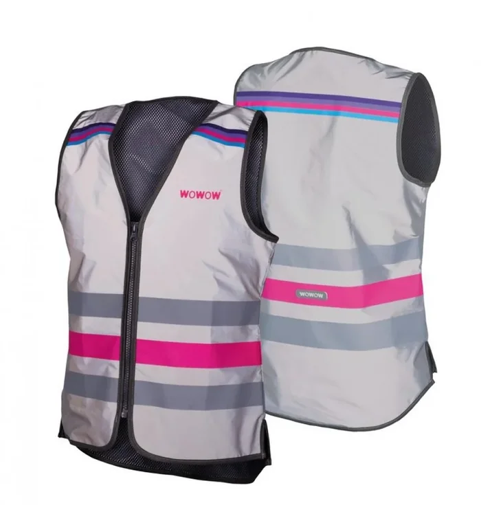 WOWOW Sicherheitsweste Lucy, Full Reflective, grau, S, Reißverschluss, tailliert, atmungsaktiv, reflektierend, Mesh-Futter, Multilight-Schlaufe