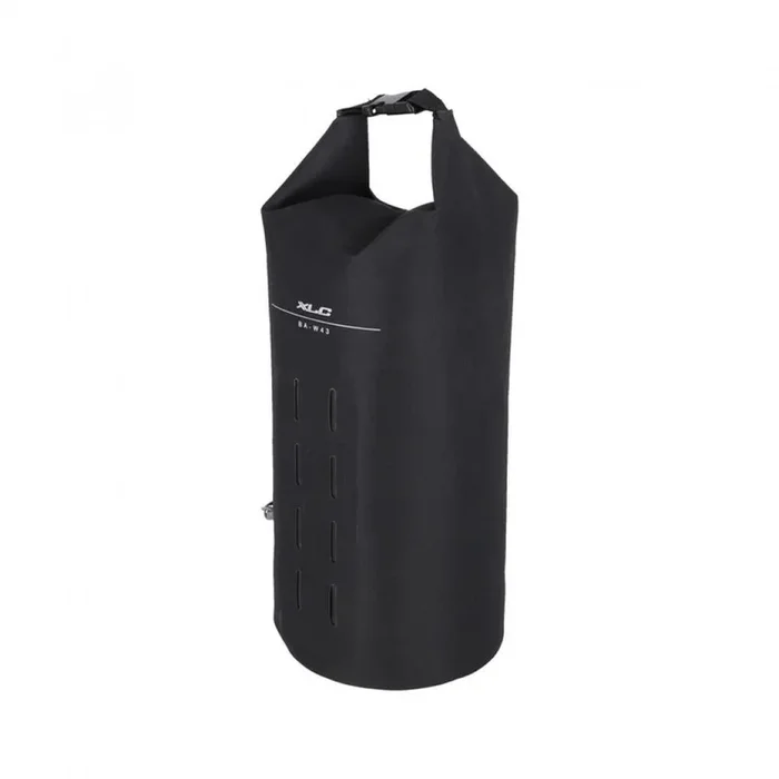 XLC Drybag BA-W43, wasserdichte Bikepacking-Tasche, 7,5 Liter, 17 × 45 cm, Kompressionsventil, schwarz​