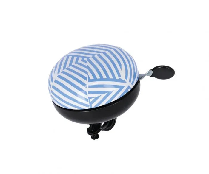 XLC Fahrradklingel Mingun DD-M09 Stripes Ø83mm blau weiß