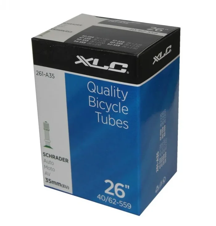XLC Fahrradschlauch 50er Werkstattbox 26 x1.5/2.5 40/62-559 AV 33 mm, 50 Stück