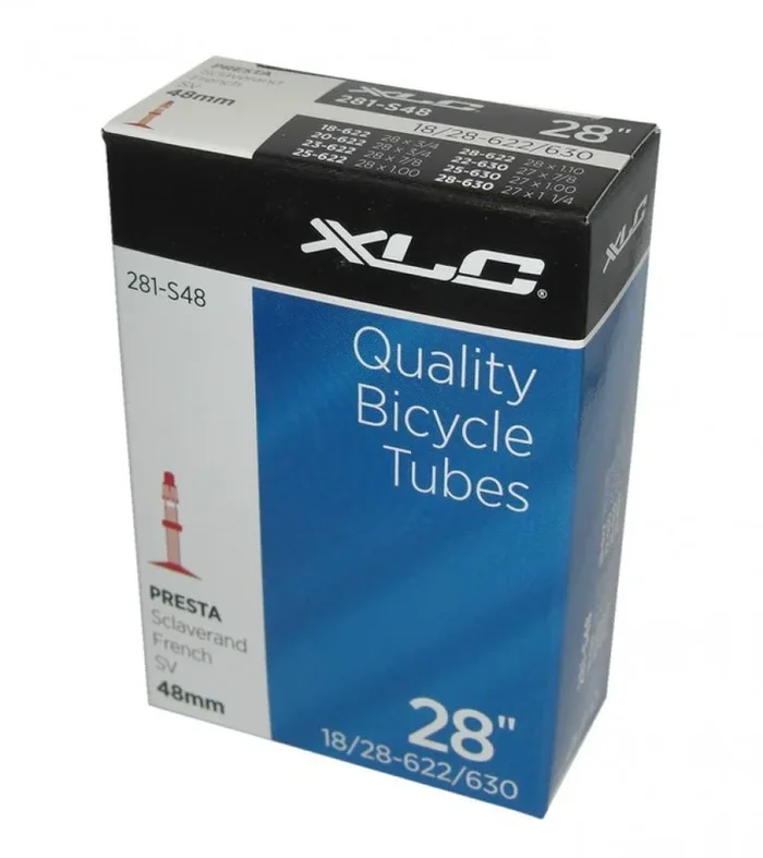 XLC Fahrradschlauch 50er Werkstattbox 700×18/28C 18/28-622/630 SV48 mm 50Stück
