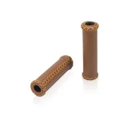 XLC GR-G17 Fahrradgriffe (128mm | Leder / braun)