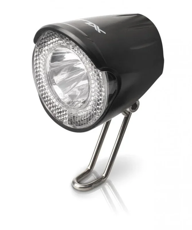 XLC LED-Scheinwerfer CL-D02, 20 Lux, Dynamo, mit Schalter & Reflektor, StVZO-zugelassen, schwarz​