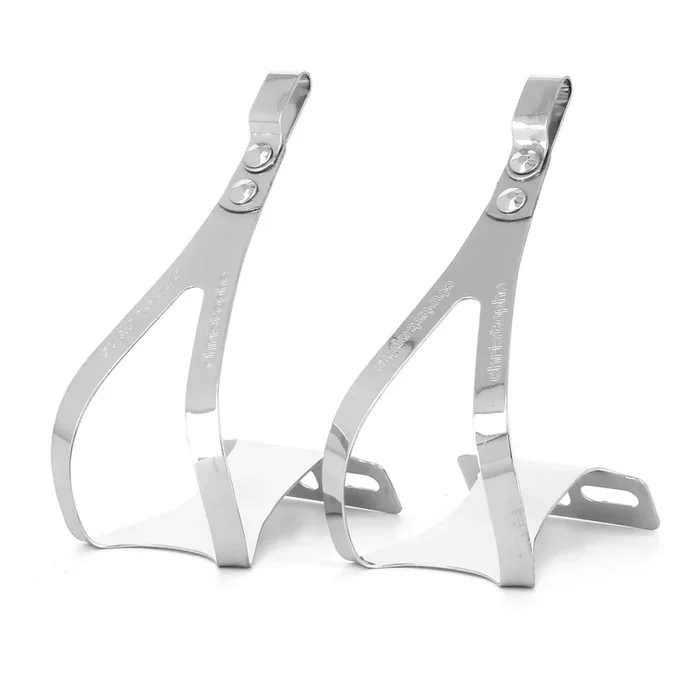 Zefal Christophe Toe-Clips Pedalhaken für Riemen verchromt (1 Paar)
