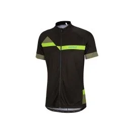 Ziener Cardo Full Zip Fahrradtrikot Herren (schwarz / grün)